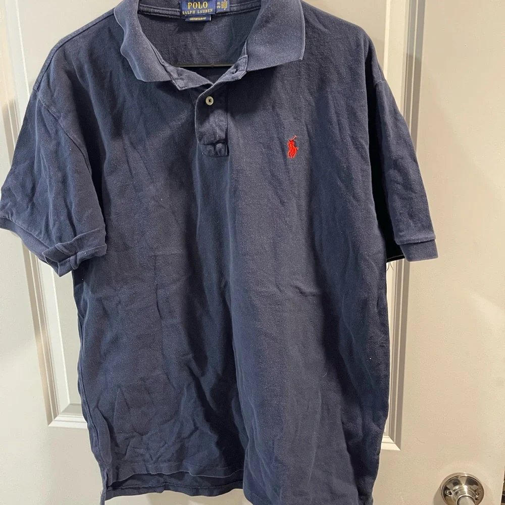 Ralph Lauren Men's Deep Blue Polo Shirt